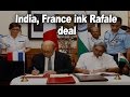 Watch  india france ink rafael deal for 36 fighter jets  newspointtv