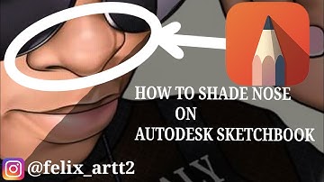 HOW TO SHADE NOSE ON AUTODESK SKETCHBOOK 🎯