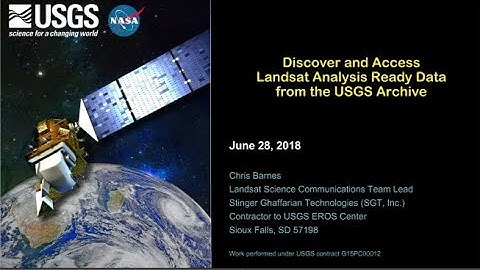 Discover and Access Landsat Analysis Ready Data (ARD) from the USGS Archive