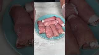 Os famosos rolinhos de carne de porco, todo mundo adora quando eu os preparo #shorts