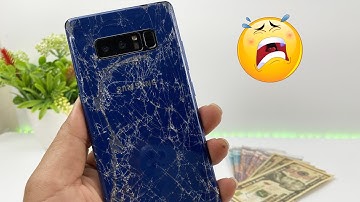 🔧Restoring Destroyed Samsung Galaxy Note 8 – Full LCD & Back Glass Replacement!