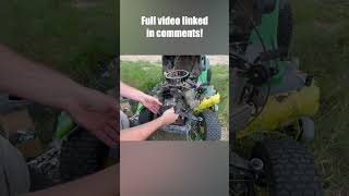 How To Replace The Carburetor - John Deere LA145 Riding Lawn Mower