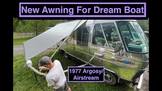 1977 Airstream Argosy 20ft Motorhome  Dream Boat’s Awning Refresh