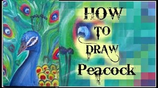peacock acrylic paint tutorial painting beginners easy paintings watercolor simple canvas oil