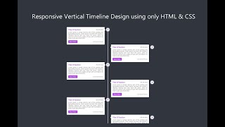 Responsive Vertical Timeline Design Using HTML CSS