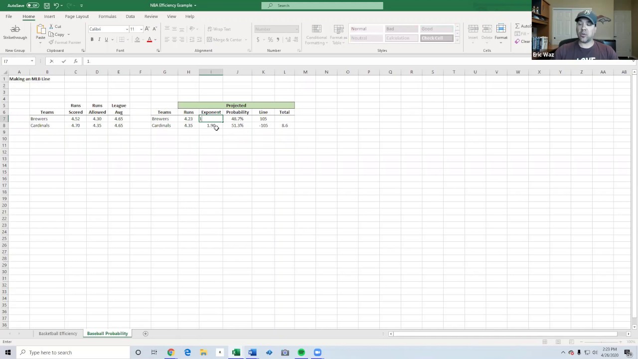 "A Sports Betting Education" Bonus Session – Creating a Line