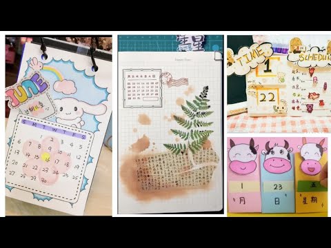 Video Tổng hợp Cách làm lịch để bàn handmade bằng giấy đơn... - youtube
