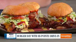 Celebrating Burger Day with Hi-Pointe Drive-In!