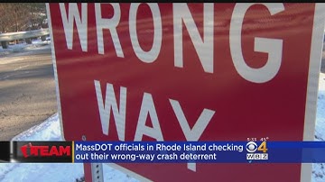MassDOT Officials In Rhode Island Checking Out Their Wrong-Way Crash Deterrent