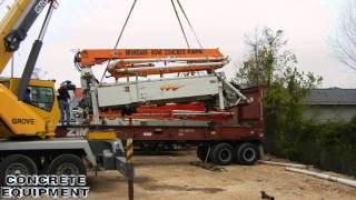 Schwing Concrete Pump Flat Rack Container for Ocean freight