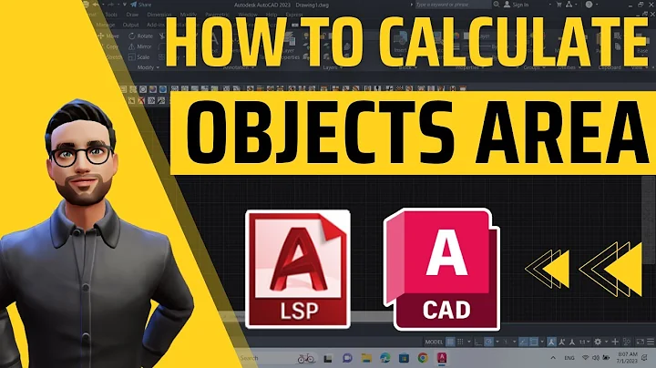 How to calculate the area of objects and arrange them in a table in AutoCAD using an AutoCAD Lisp