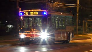 [Rare] TTC 2006 Orion VII Diesel #7914 on Route 395 York Mills Blue Night