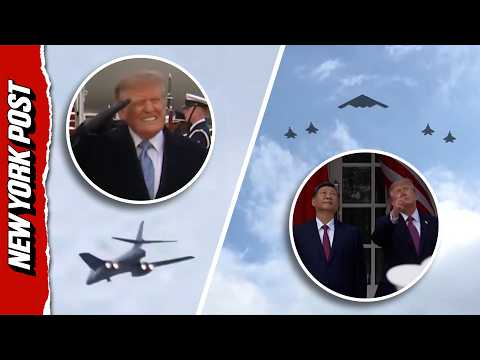 Moment Military Jet ROARS Over Trump & Xi — Trump’s Priceless Reaction Steals the Show