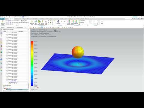 NX Nastran Sol701 Impact of ball to Soft Material