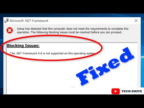Fix NET Framework 4.8 is Not Supported On This Operating System Error Windows 11/10/8/7 (Solved)