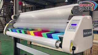 Celebrity Set Up And Lamination Process Plytronix 63" High Speed Auto Hot-Cold Laminator AT-SE1600 Machine Profile