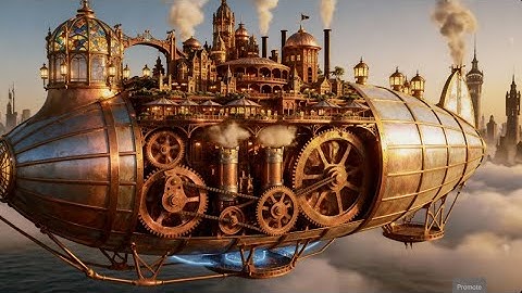 Inside the Giant Steampunk Skyworld (4K Cinematic)