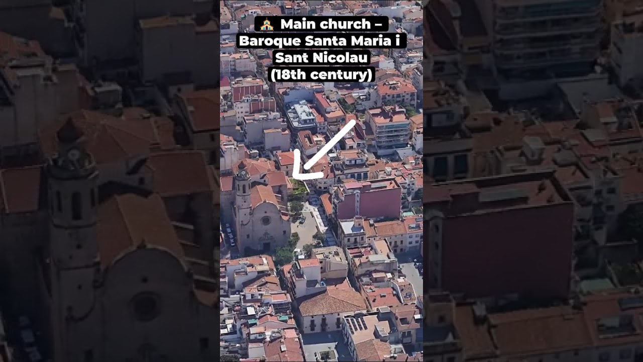 ⛪ Calella Baroque Church & Plaça de l’Església | Google Earth 3D View 🌍 