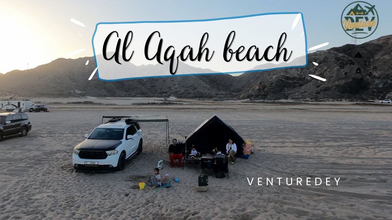 Al aqah beach, Fujairah | beach camping | family camping | kids camping 
