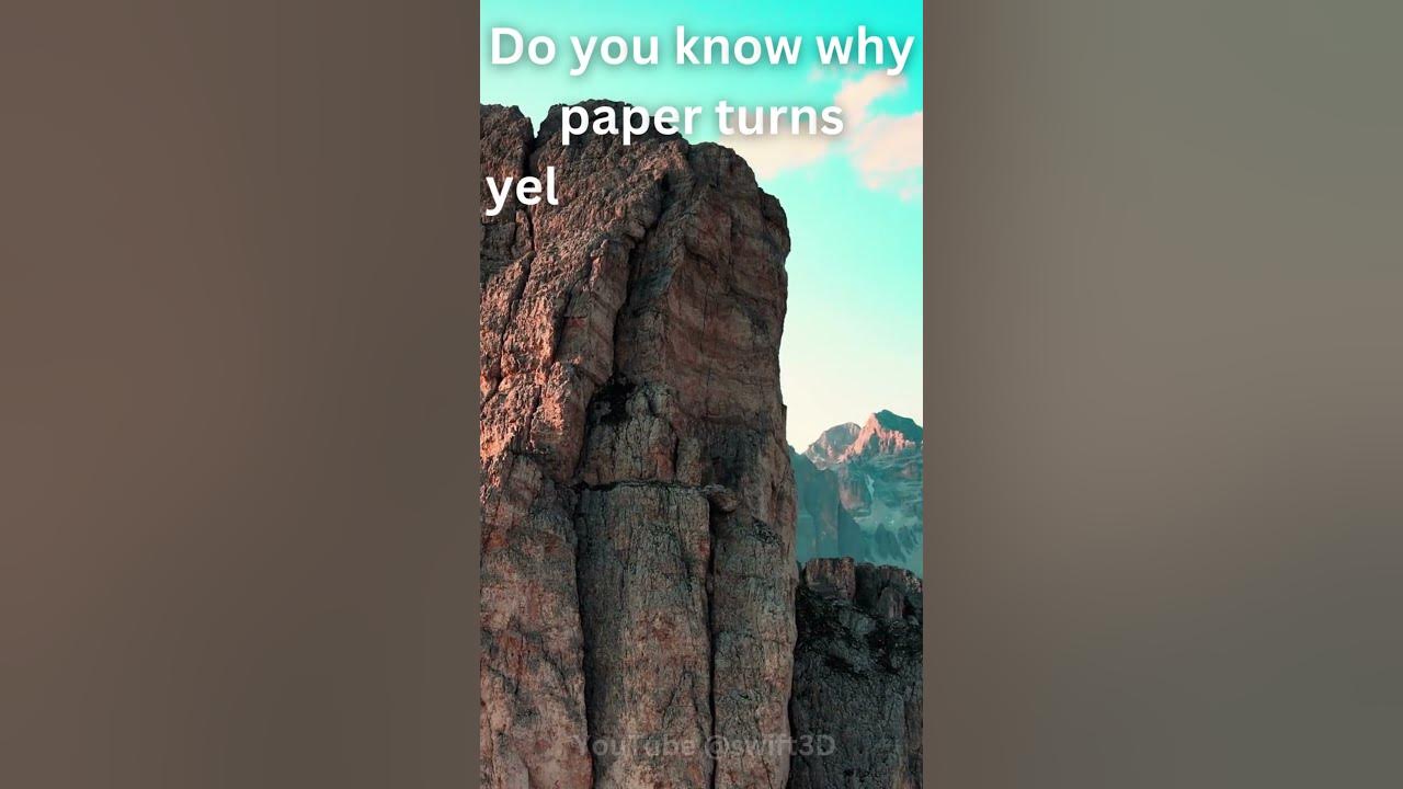 Why does paper turn yellow youtube