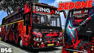 New Singam Leo Zedone Belly Y 22 Mod Livery For Bus Simulator Indonesia