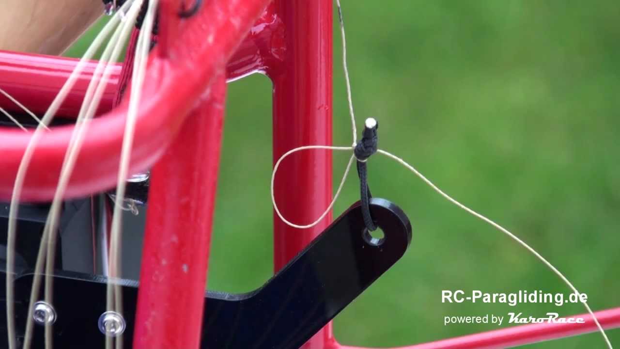 Anknoten der Steuerleine