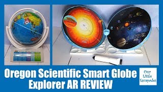 Oregon Scientific Smart Globe Explorer AR REVIEW - Walkthrough of the Globe Options and iPad App