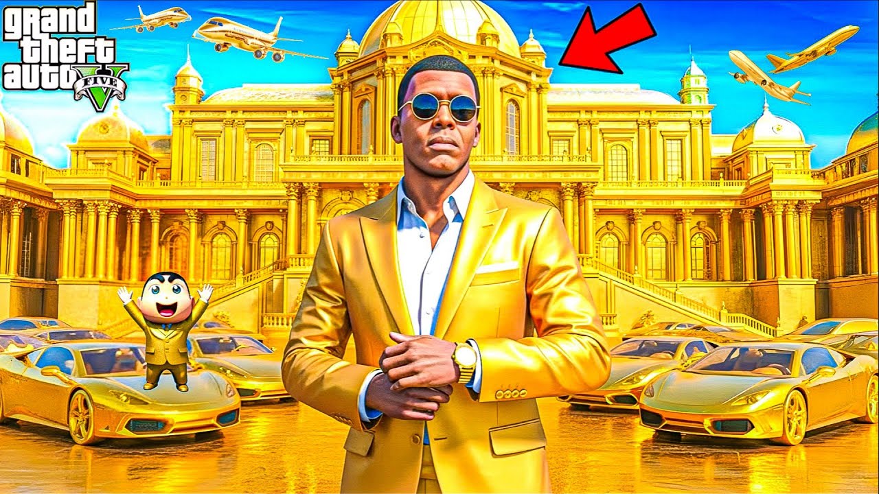 GTA 5 : Franklin & Shinchan Turned Into Billionaires! 💸😎 | GTA 5 Bangla Gameplay 