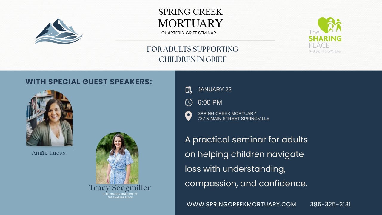 Adults Supporting Children In Grief: A Practical Seminar