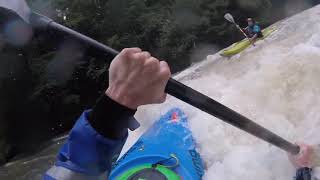 Kayaker saves kayaker stuck in hole