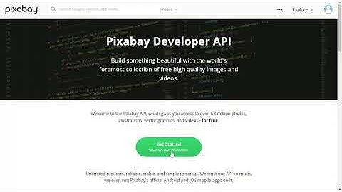 How to acquire Pixabay API Key