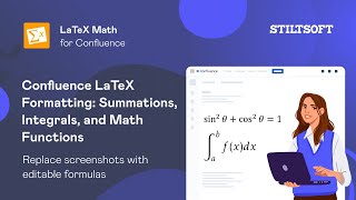 برنامج تعليمي لتنسيق LaTeX في Confluence: كتابة المجاميع والتكاملات والدوال الرياضية screenshot 2