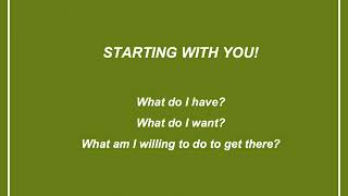 Webinar #2 - Starting with You! Exercises to Explore Career Transition