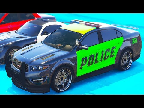 Видео: Police Cars and Real City Heroes in a Race with Supercars and Rally Car. Video for Toddlers & Kids