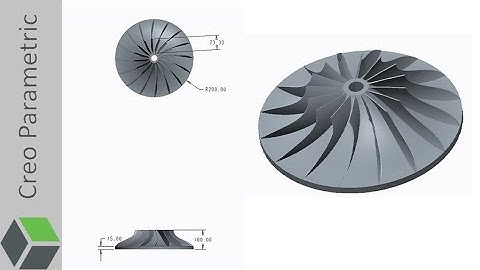 3D Design | Making Impeller in Creo | 3D Modelling