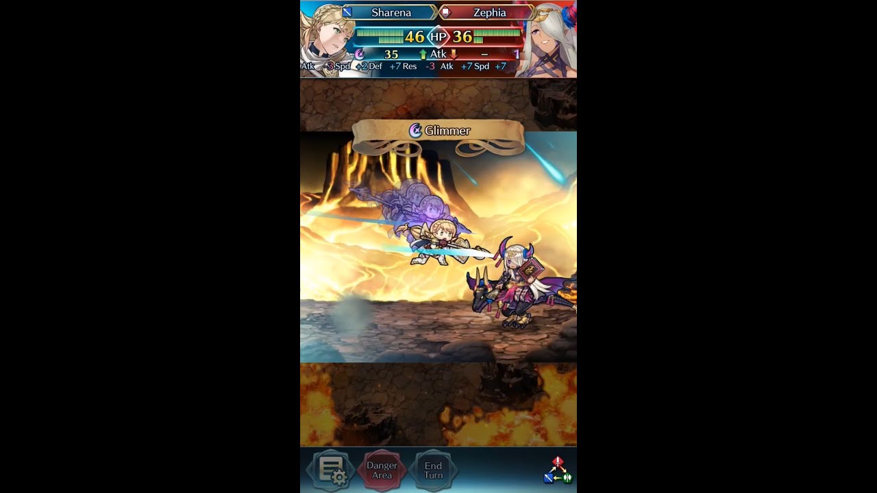 Fire Emblem Heroes - Lunatic Zephia GHB Quests (Sharena and Zephia with Nino + 2x Dancers)