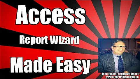 How to use The Report Wizard in Access - The Wonderful Wizards of Access - Making reports 2013 2016