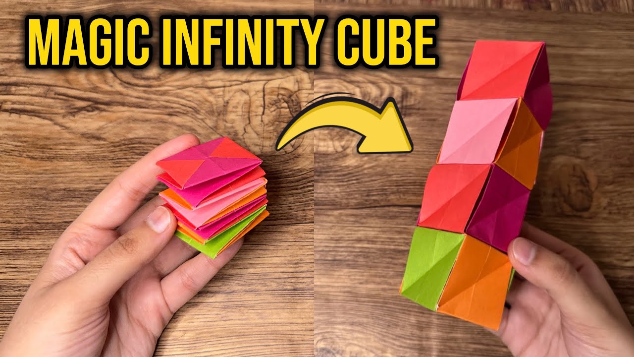 MAGIC Infinity Cube 😱 (INSANE FOLD) Infinity Cube That Never Stops! 🤯 ...