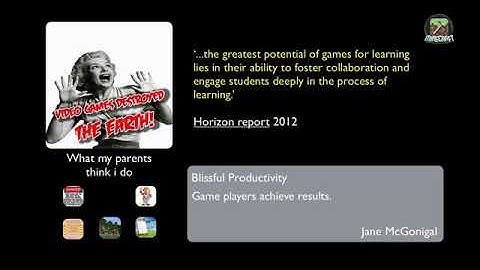 Crafting a solution considering minecraft in school