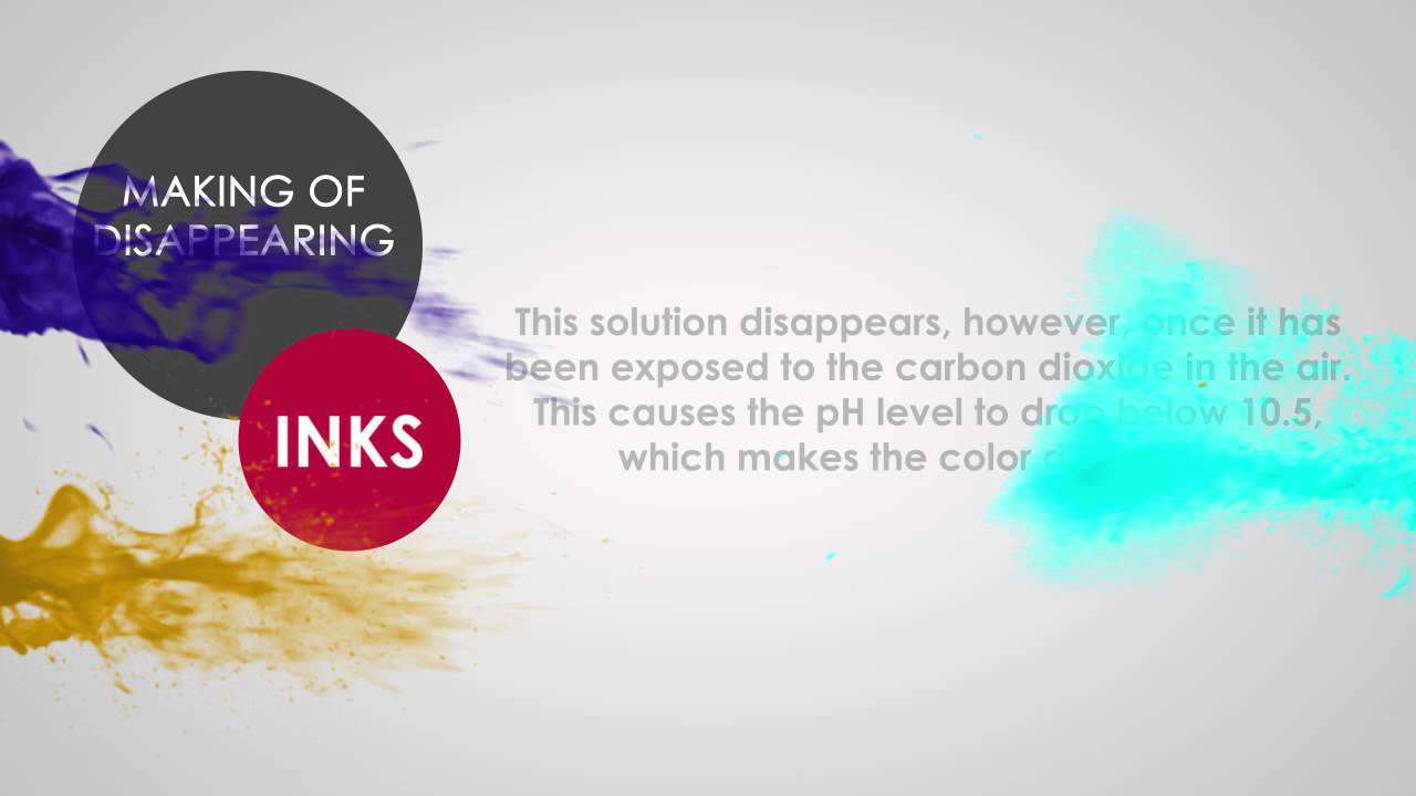 Disappearing Ink is Not Just for Spies - YouTube