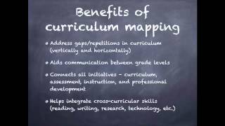 Curriculum Mapping Intro