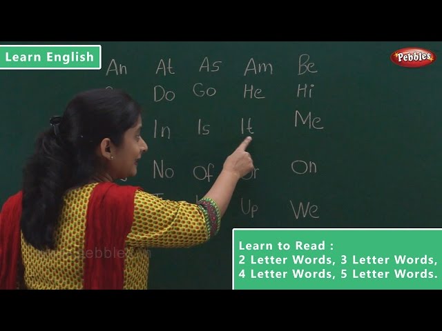 Reading 2 Letter Words | 3 Letter Words | 4 Letter Words | 5 Letter Words | Learn English class=