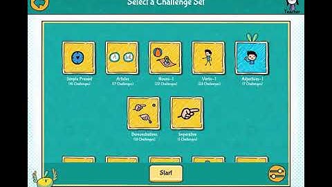 Challenge sets in Avaz FreeSpeech 2.0