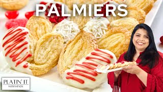 Easy HOMEMADE Palmiers | 2-Ingredient Cookies!