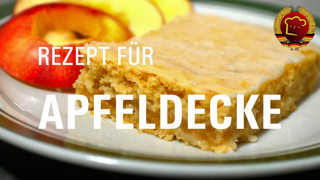 DDR Rezept: # 075 Gedeckter Apfelkuchen - YouTube