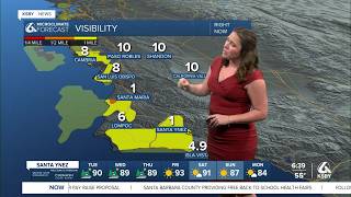Dense fog returns while dangerous heat continues inland through the weekend