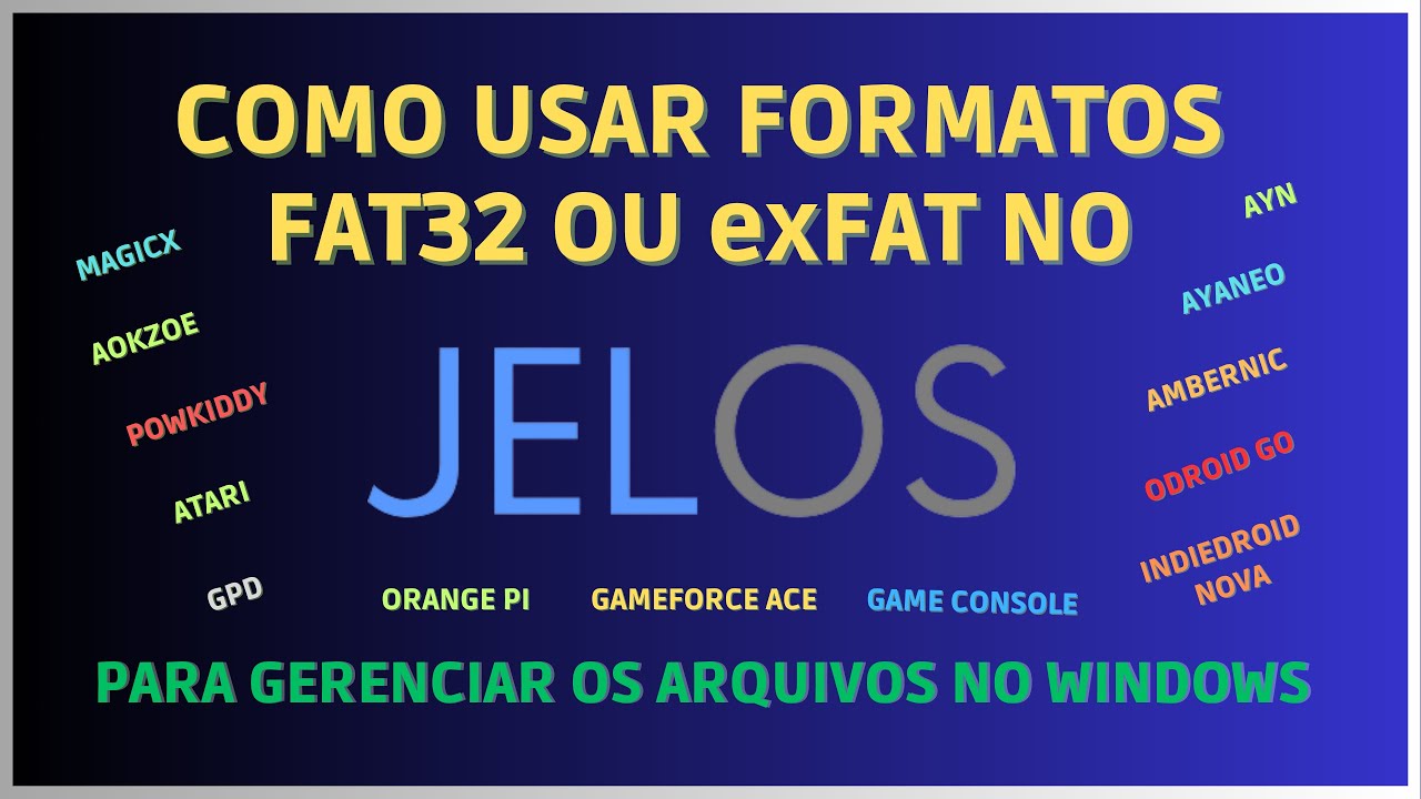 JELOS - mude a partição de armazenamento de EXT4 (Linux) para FAT 32 ou ...