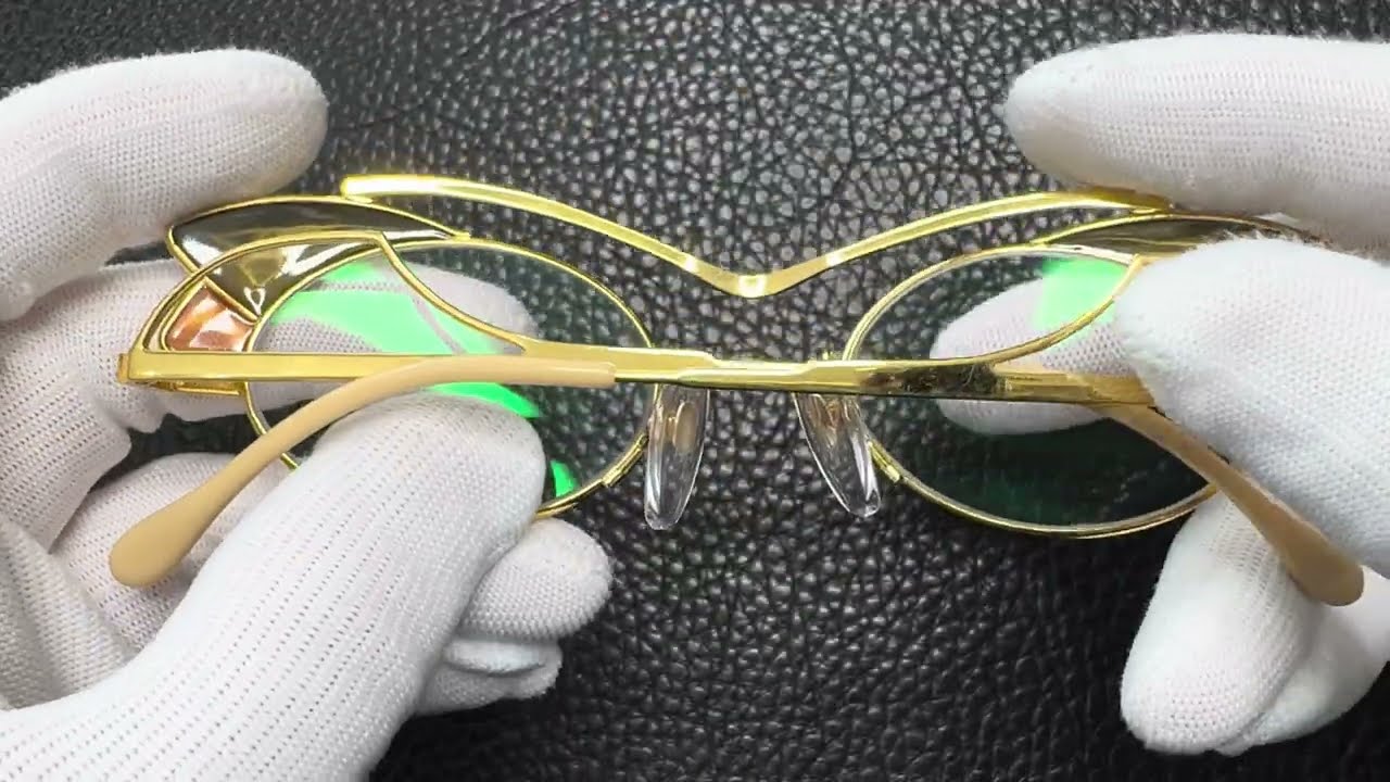 【エレ】★ Casanova ビンテージ 眼鏡フレーム カサノヴァ カサノヴァ Casanova Vintage Italian Eyewear GOLD PLATED 24KT LC1 C