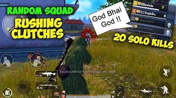 When KingAnBru Played with Random Squad Then This Happened !! | Pubg Mobile Conqueror Gameplay