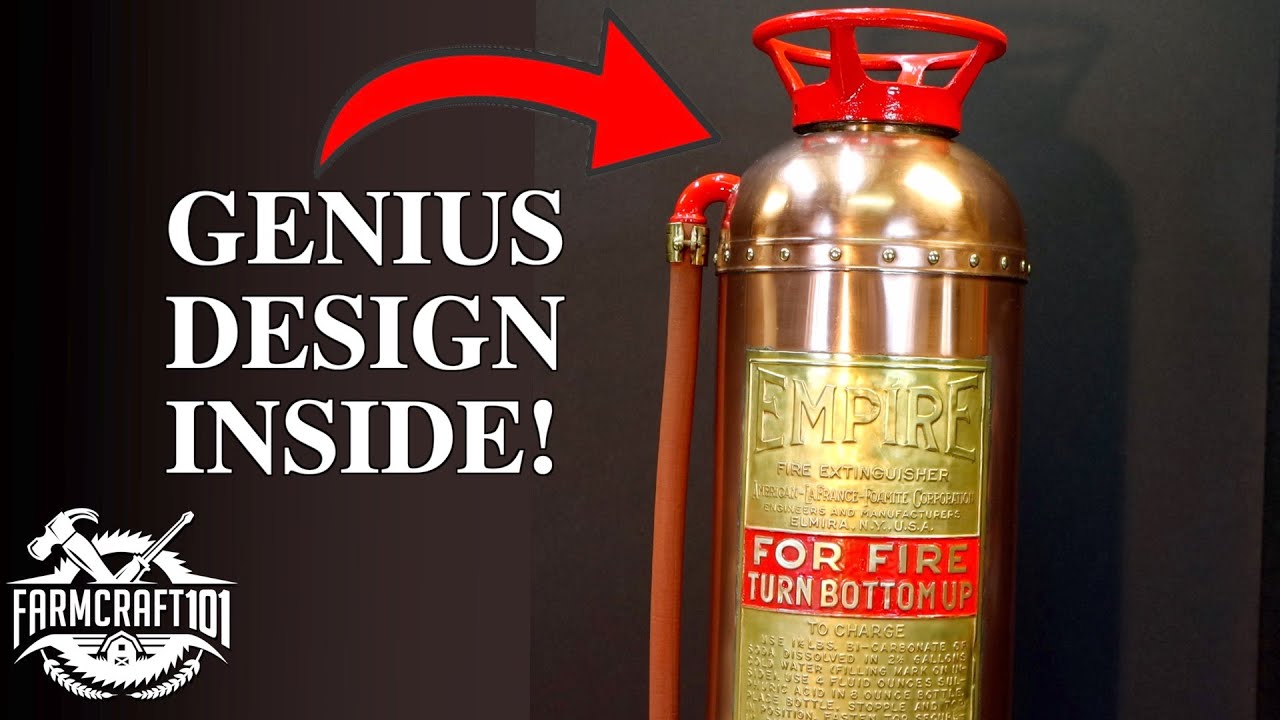 Surprising Design in an Antique Fire Extinguisher. Testing and